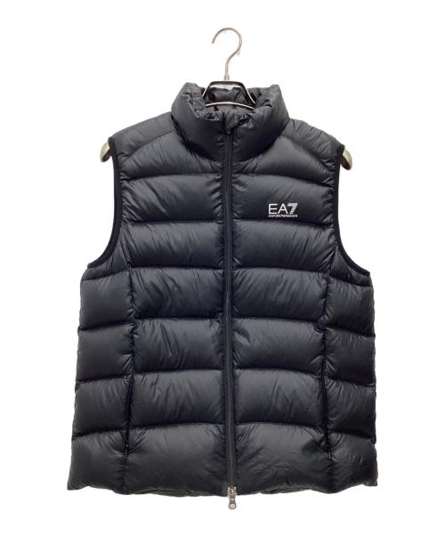 EMPORIO ARMANI（エンポリオアルマーニ）EMPORIO ARMANI (エンポリオアルマーニ) ダウンベスト ブラック サイズ:SIZE Mの古着・服飾アイテム