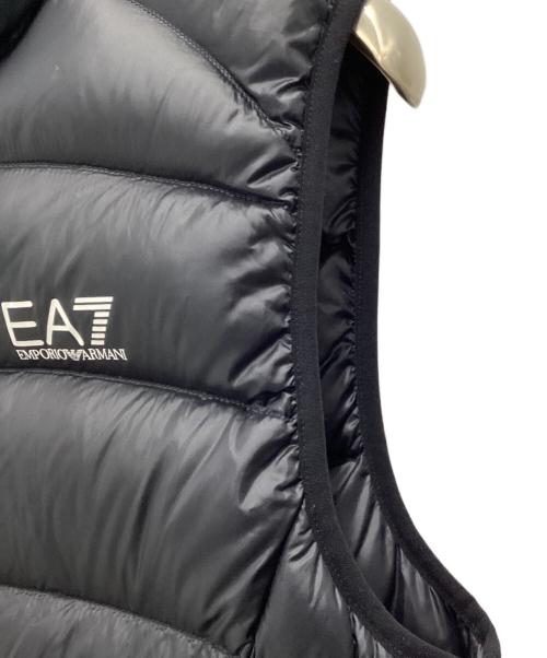 EMPORIO ARMANI（エンポリオアルマーニ）EMPORIO ARMANI (エンポリオアルマーニ) ダウンベスト ブラック サイズ:SIZE Mの古着・服飾アイテム