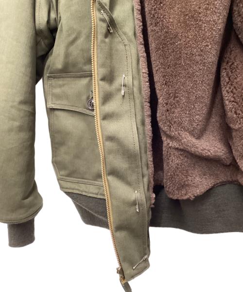 freewheelers（フリーホイーラーズ）FREEWHEELERS B-10フライトジャケット 1940s CIVILIAN MILITARY STYLE CLOTHING UNION SPECIAL OVERALLS 2024FW オリーブ サイズ:SIZE 42の古着・服飾アイテム