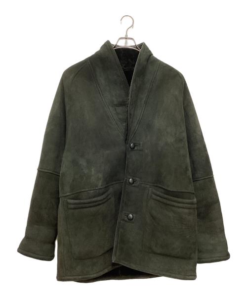 Vallemosso（ヴァッレモッソ）Vallemosso (ヴァッレモッソ) ムートンジャケット 推定90~00 ブラック サイズ:SIZE Lの古着・服飾アイテム