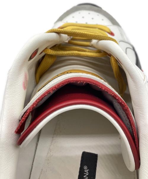 DOLCE & GABBANA（ドルチェ＆ガッバーナ）DOLCE & GABBANA (ドルチェ＆ガッバーナ) ローカットスニーカー レッド×ホワイト サイズ:SIZE 26cmの古着・服飾アイテム