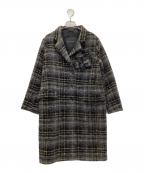 ermanno scervinoエルマノシェルビーノ）の古着「チェック柄コート」｜グレー