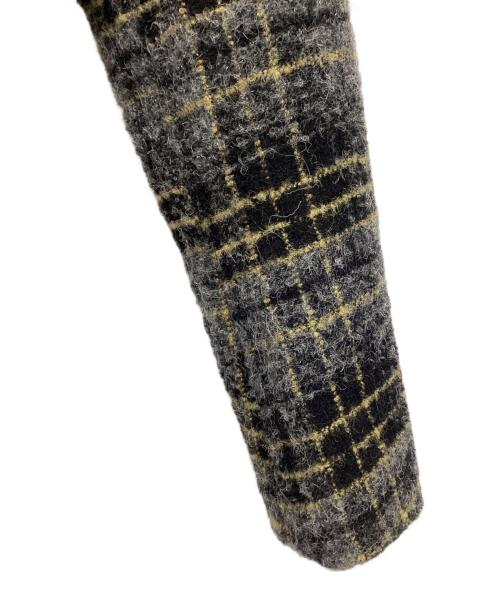 ermanno scervino（エルマノシェルビーノ）ERMANNO SCERVINO (エルマノシェルビーノ) チェック柄コート グレー サイズ:SIZE 44の古着・服飾アイテム