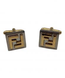 FENDI（フェンディ）の古着「カフス2Pセット」｜ゴールド×シルバー