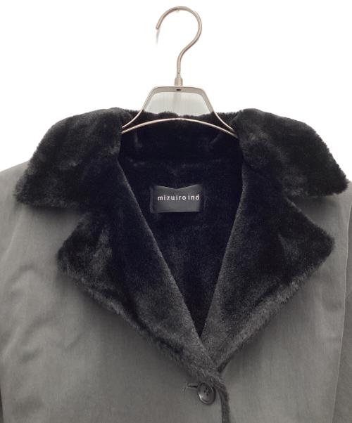 mizuiro-ind（ミズイロインド）mizuiro-ind (ミズイロインド) バッグボアコート グレー サイズ:SIZE FREEの古着・服飾アイテム