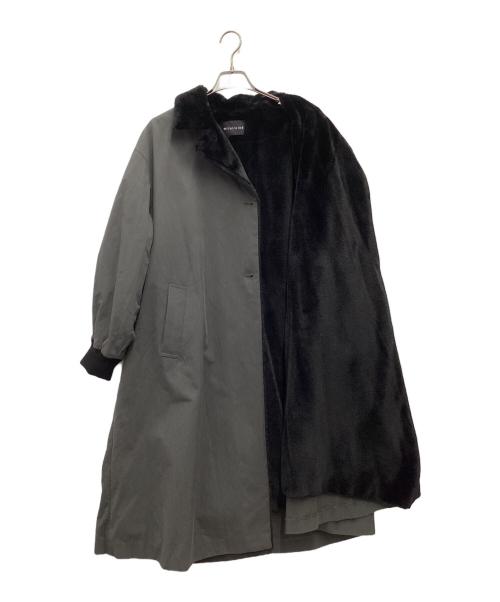mizuiro-ind（ミズイロインド）mizuiro-ind (ミズイロインド) バッグボアコート グレー サイズ:SIZE FREEの古着・服飾アイテム
