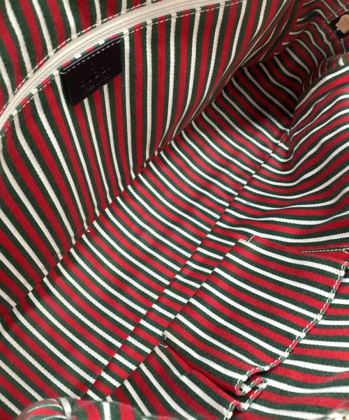 GUCCI（グッチ）GUCCI (グッチ) ニューブリット ハンドバッグ GG ブラックの古着・服飾アイテム