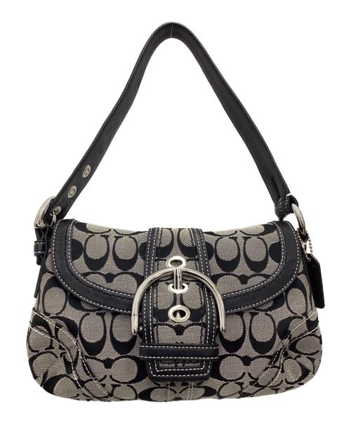 COACH（コーチ）COACH (コーチ) ショルダーバッグ シグネチャー ブラックの古着・服飾アイテム