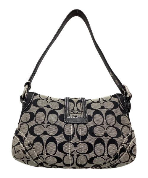 COACH（コーチ）COACH (コーチ) ショルダーバッグ シグネチャー ブラックの古着・服飾アイテム
