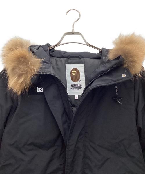 A BATHING APE（ア ベイシング エイプ）A BATHING APE (ア ベイシング エイプ) ダウンジャケット ブラック サイズ:SIZE Sの古着・服飾アイテム
