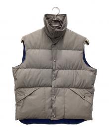 Schott（ショット）の古着「ダウンベスト」｜グレー×ブラウン