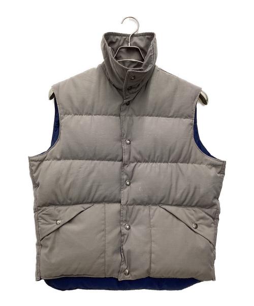 Schott（ショット）Schott (ショット) ダウンベスト グレー×ブラウン サイズ:SIZE Mの古着・服飾アイテム