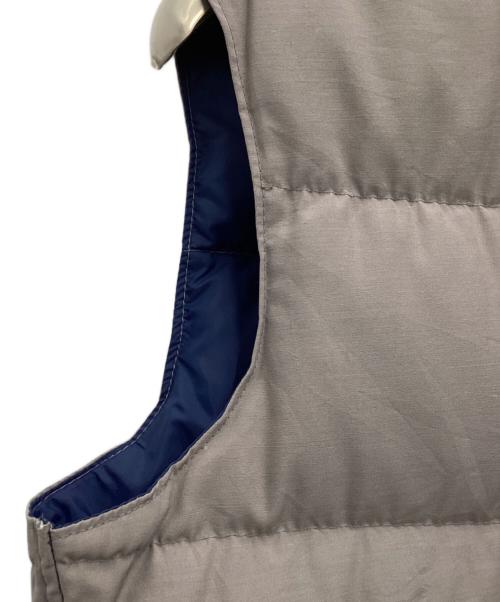 Schott（ショット）Schott (ショット) ダウンベスト グレー×ブラウン サイズ:SIZE Mの古着・服飾アイテム