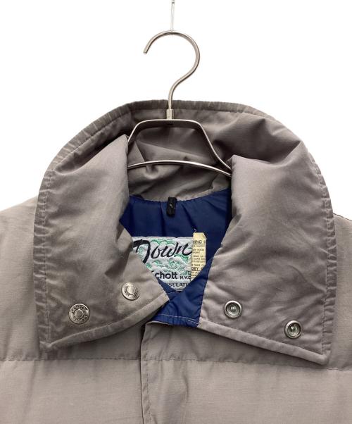 Schott（ショット）Schott (ショット) ダウンベスト グレー×ブラウン サイズ:SIZE Mの古着・服飾アイテム