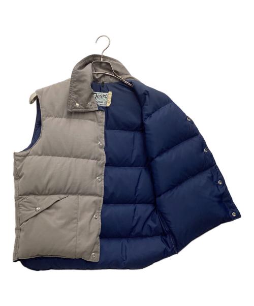 Schott（ショット）Schott (ショット) ダウンベスト グレー×ブラウン サイズ:SIZE Mの古着・服飾アイテム