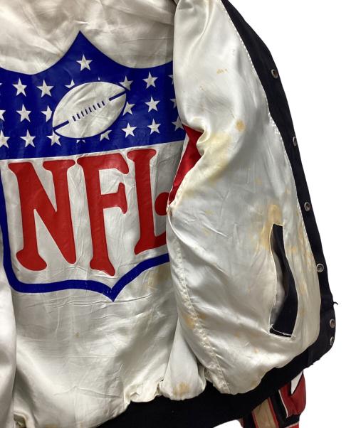 NFL（ナショナル・フットボール・リーグ）NFL (ナショナル・フットボール・リーグ) リバーシブルレザージャケット 90s ブラック×レッド サイズ:SIZE Sの古着・服飾アイテム