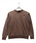 stussyステューシー）の古着「クルーネックスウェット MADE IN USA 90後期」｜ネイビー