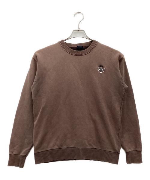 stussy（ステューシー）stussy (ステューシー) クルーネックスウェット MADE IN USA 90後期  ネイビー サイズ:SIZE Sの古着・服飾アイテム