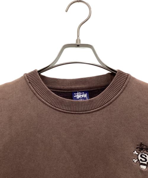 stussy（ステューシー）stussy (ステューシー) クルーネックスウェット MADE IN USA 90後期  ネイビー サイズ:SIZE Sの古着・服飾アイテム