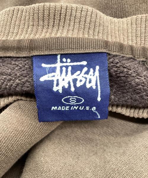 stussy（ステューシー）stussy (ステューシー) クルーネックスウェット MADE IN USA 90後期  ネイビー サイズ:SIZE Sの古着・服飾アイテム