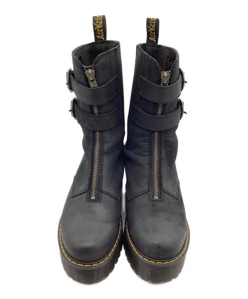Dr.Martens（ドクターマーチン）Dr.Martens (ドクターマーチン) フロントジップブーツ ブラック サイズ:SIZE US7の古着・服飾アイテム