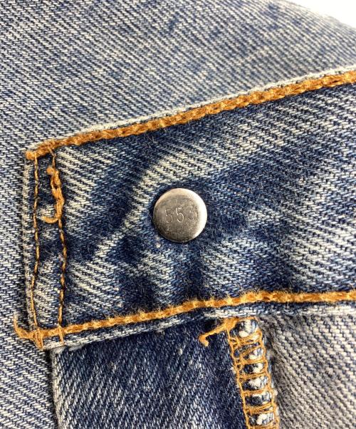 LEVI'S（リーバイス）LEVI'S (リーバイス) デニムパンツ USA製 ボタンフライ 90s ボタン裏553 501 スカイブルー サイズ:SIZE 83.5cm (W33)の古着・服飾アイテム