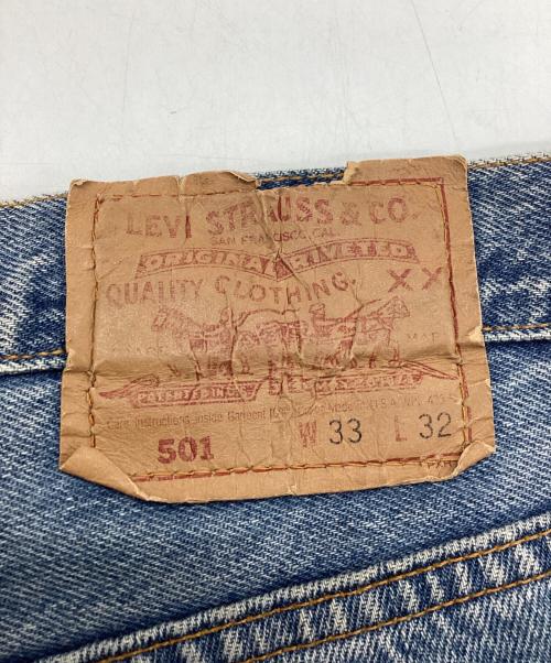 LEVI'S（リーバイス）LEVI'S (リーバイス) デニムパンツ USA製 ボタンフライ 90s ボタン裏553 501 スカイブルー サイズ:SIZE 83.5cm (W33)の古着・服飾アイテム