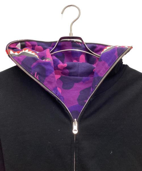 A BATHING APE（ア ベイシング エイプ）A BATHING APE (ア ベイシング エイプ) A BATHING APE Shark Full Zip ジップパーカー ブラック サイズ:SIZE XLの古着・服飾アイテム