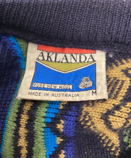 AKLANDA（アクランダ）AKLANDA (アクランダ) 厚手ニット 90S マルチカラー サイズ:SIZE Mの古着・服飾アイテム