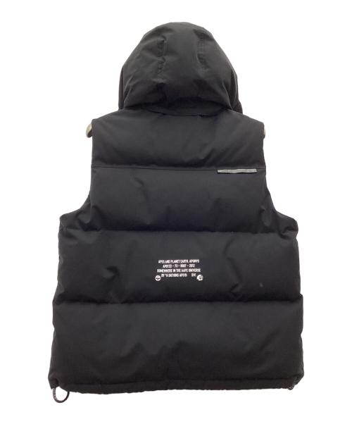 Aape BY A BATHING APE（エーエイプ バイ アベイシングエイプ）AAPE BY A BATHING APE (エーエイプ バイ アベイシングエイプ) ダウンベスト ブラック サイズ:SIZE Lの古着・服飾アイテム