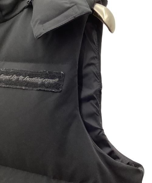 Aape BY A BATHING APE（エーエイプ バイ アベイシングエイプ）AAPE BY A BATHING APE (エーエイプ バイ アベイシングエイプ) ダウンベスト ブラック サイズ:SIZE Lの古着・服飾アイテム