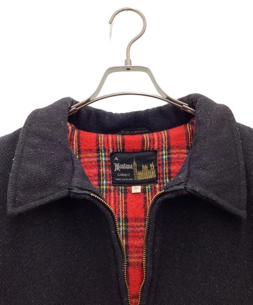 A Montana GARMENT（-）A Montana GARMENT (-) ウールジャケット 推定70S～80S ブラック サイズ:SIZE 40の古着・服飾アイテム