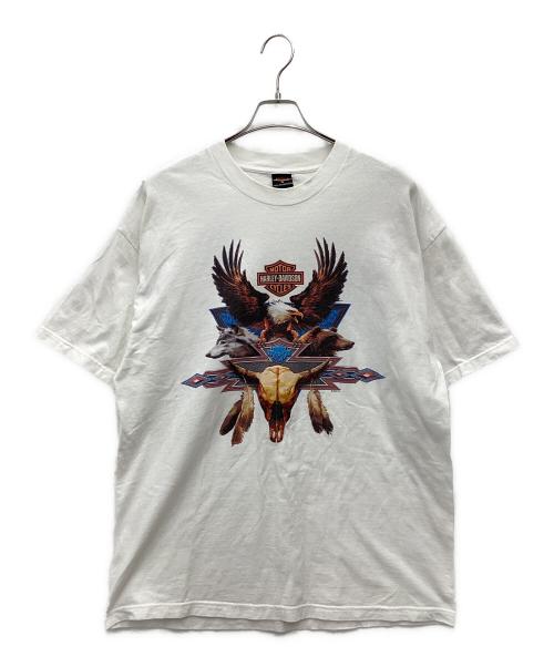 HARLEY-DAVIDSON（ハーレーダビッドソン）HARLEY-DAVIDSON (ハーレーダビッドソン) 半袖カットソー ホワイト サイズ:SIZE XLの古着・服飾アイテム