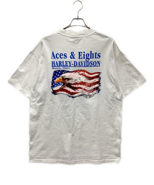 HARLEY-DAVIDSON（ハーレーダビッドソン）HARLEY-DAVIDSON (ハーレーダビッドソン) 半袖カットソー ホワイト サイズ:SIZE XLの古着・服飾アイテム