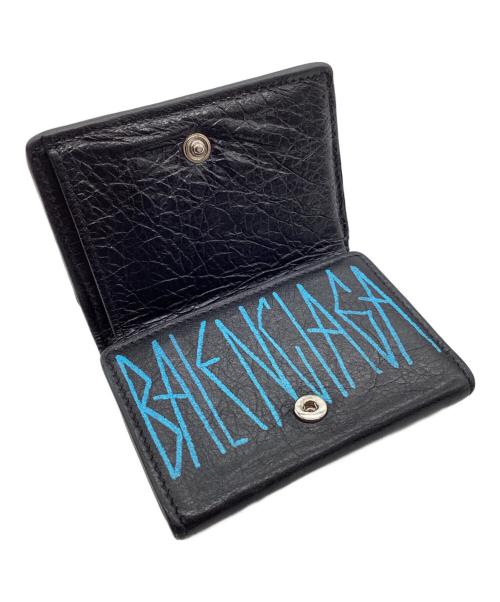BALENCIAGA（バレンシアガ）BALENCIAGA (バレンシアガ) 3つ折り財布 ブラックの古着・服飾アイテム