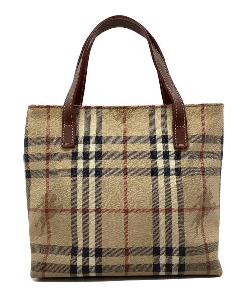 BURBERRY LONDON（バーバリーロンドン）BURBERRY LONDON (バーバリーロンドン) ハンドバッグ ノバチェック ベージュの古着・服飾アイテム
