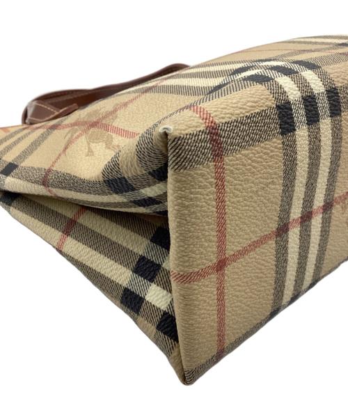 BURBERRY LONDON（バーバリーロンドン）BURBERRY LONDON (バーバリーロンドン) ハンドバッグ ノバチェック ベージュの古着・服飾アイテム