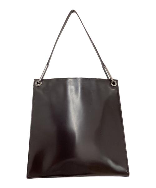 GUCCI（グッチ）GUCCI (グッチ) エナメルバッグ ダークブラウンの古着・服飾アイテム