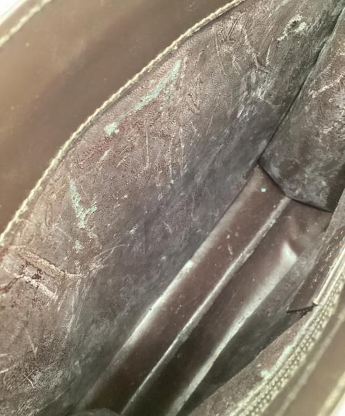 GUCCI（グッチ）GUCCI (グッチ) エナメルバッグ ダークブラウンの古着・服飾アイテム