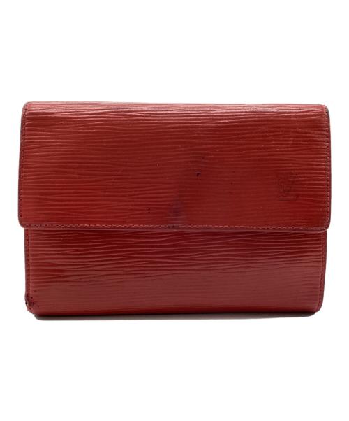 LOUIS VUITTON（ルイ ヴィトン）LOUIS VUITTON (ルイ ヴィトン) ポルトトレゾール エテュイパピエ 3つ折り財布 エピ レッドの古着・服飾アイテム
