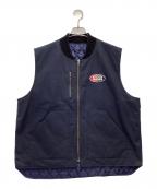 FINESIXXXファインシックス）の古着「ダックベスト」｜ネイビー