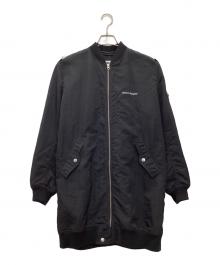 MM6 Maison Margiela（エムエムシックスメゾンマルジェラ）の古着「ロングMA-1/ボンバージャケット」｜ブラック