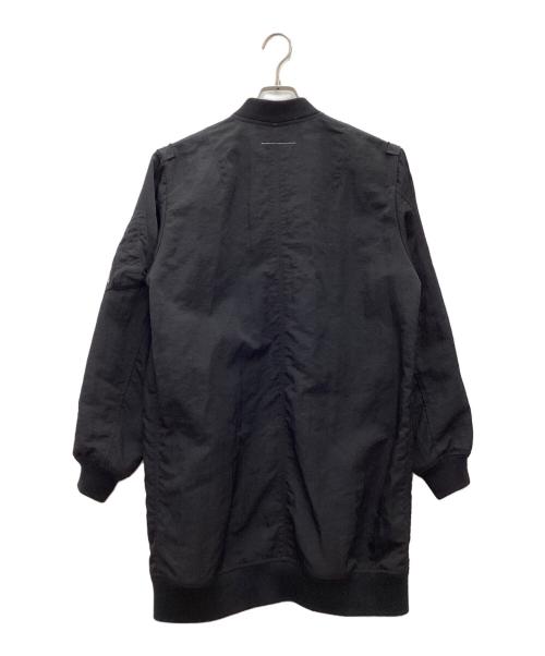 MM6 Maison Margiela（エムエムシックスメゾンマルジェラ）MM6 Maison Margiela (エムエムシックスメゾンマルジェラ) ロングMA-1/ボンバージャケット ブラック サイズ:SIZE 40の古着・服飾アイテム