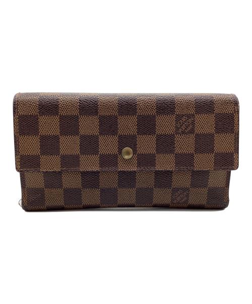 LOUIS VUITTON（ルイ ヴィトン）LOUIS VUITTON (ルイ ヴィトン) 長財布 ダミエ ブラウンの古着・服飾アイテム