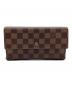 LOUIS VUITTON（ルイ ヴィトン）の古着「長財布 ダミエ」｜ブラウン