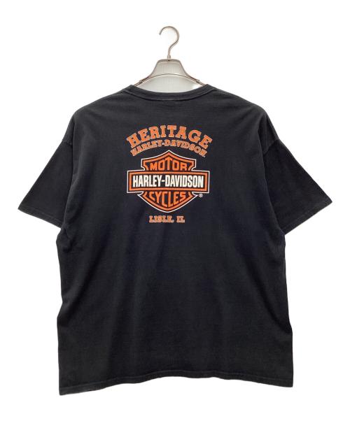 HARLEY-DAVIDSON（ハーレーダビッドソン）HARLEY-DAVIDSON (ハーレーダビッドソン) 半袖Tシャツ 推定00S ブラック サイズ:SIZE 3XLの古着・服飾アイテム