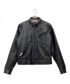 INDIAN MOTORCYCLEインディアンモーターサイクル）の古着「シングルライダースジャケット」｜ブラック