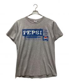 PEPSI（ペプシ）の古着「半袖カットソー 企業ロゴ 90s」｜グレー