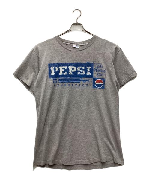 PEPSI（ペプシ）PEPSI (ペプシ) 半袖カットソー 企業ロゴ 90s グレー サイズ:SIZE XLの古着・服飾アイテム