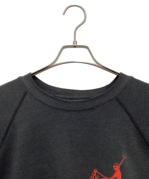 Hanes（ヘインズ）Hanes (ヘインズ) POLO TEAM クルーネックスウェット 80s USA製 ブラック サイズ:SIZE Lの古着・服飾アイテム
